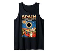 Spain Total Solar Eclipse 2026 August 12 Astronomy Lover Tank Top