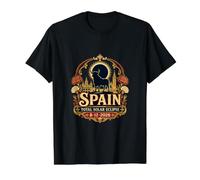 Spain Total Solar Eclipse 2026 Bull Toro Seville Travel Value Graphic T-Shirt, Men, Black, S