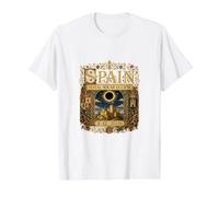 Spain Total Solar Eclipse 2026 Sky Watcher Astronomy Event Value Graphic T-Shirt, Men, White, L