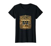 Spain Total Solar Eclipse 2026 Sky Watcher Astronomy Event Value Graphic T-Shirt, Women, Black, S