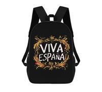 Spain Viva EspañA 17 Inches Large Backpack Work Travel Laptop Bag Casual Daypack