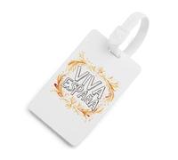Spain Viva EspañA Luggage Tags for Suitcases Handbag Tag Labels Travel Accessories Privacy Cover ID Label