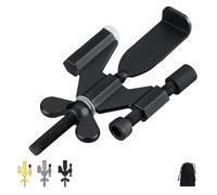 Spainho Portable Door Stoppers Security, Adjustable Doors Lock for Hotel Rooms, Compact Safety Device for Home Quick Setup, for Traveling Hotel Home(Black)