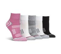 Spairs Ladies Technical Ankle Sport Socks, Cushioned Foot, Arch Supports, Breathable Panels, Performance Yarn, Soft, Comfortable, Ankle Length, Multipack of 5 Pairs, Size 4-8 Ankle Multi