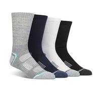 Spairs Men's Technical Sport Socks, Cushioned Foot, Arch Supports, Breathable Panels, Performance Yarn, Soft, Comfortable, Crew Length, Multipack of 4 Pairs, Size 7-11 Crew Multi