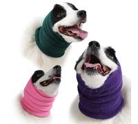 Spajoy 3 Pack Bundle (S, M, L) Dog & Cat Calming Band Cat Anxiety Relief Cover,Double Layer Thickened Elastic Neck Band Ear Muffs for Anxiety Relief/Noise Protection,Grooming,Thunder,Fireworks