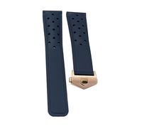 SPAKAMTZTK 20mm 22mm Rubber Silicone Watch Strap Waterproof Bracelet Watchband For TAG For HEUER For MONACO Strap Watchband Acces watch band(Blu,24mm with)