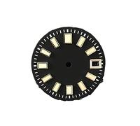 SPAKAMTZTK 29mm Black Mechanical Watch Dial Japan C3 Super Luminous Marks Date Window Fit NH35A Automatic Movement Watch dial