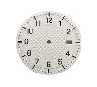SPAKAMTZTK 34mm Watch Dial Luminous Pilot Style Fit NH35 NH35A NH36 Movement Watch watch dial(White)