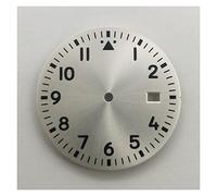 SPAKAMTZTK 34mm Watch Dial Luminous Pilot Style Fit NH35 NH35A NH36 Movement Watch watch dial(White)