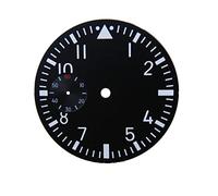 SPAKAMTZTK 38.9mm Black Dial Luminous White Numbers Fit Hand Winding 6497 ST36 Watch Movement Watch dial