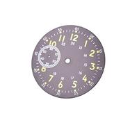 SPAKAMTZTK 38.9mm Black Sterile Watch Dial Luminous Marks Dial Compatible with ETA 6497 Or ST3600 Movement Watch dial(A)