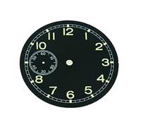SPAKAMTZTK 38.9mm Black Watch Dial Green Markers Fit Hand Winding 6497 Movement 44mm Vintage Watch Case watch dial