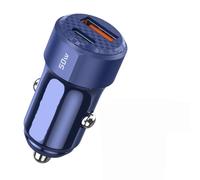 SPAKAMTZTK 50W QC PD 3.0 Car Charger Charge 4. USB Type C Charging Fit For Huawei For Samsung For Xiaomi For POCO lighter(50W Blue)