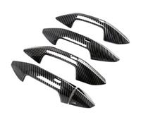 SPAKAMTZTK Car Accessorie Exterior Door Handle Catch Protection Cap Cover Trim Fit For Audi A3 8Y Sedan Sportback Limousine 2021 2022 2023 Outer door handle(Carbon Fiber Texture)