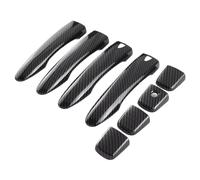 SPAKAMTZTK Carbon Fiber Exterior Door Handles Cover Trim Fit for Nissan Qashqai J11 Rogue X-Trail 2014-2018 2015 2016 17 Outside Case Stickers Outer Door Handle