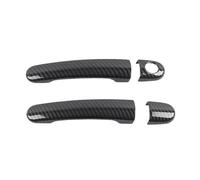 SPAKAMTZTK Carbon Fiber Style ABS Chrome Car Exterior Door Handle Covers Accessories Fit For Seat Leon MK1 Toledo Ibiza Altea Arosa Cordoba Outer door handle(Carbon Texture B)