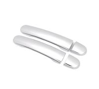 SPAKAMTZTK Carbon Fiber Style ABS Chrome Car Exterior Door Handle Covers Accessories Fit For Seat Leon MK1 Toledo Ibiza Altea Arosa Cordoba Outer door handle(Silver C)