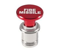 SPAKAMTZTK Fire Missiles Button Car 1 Lighter Anodized Aluminum 12 Volt Replacement Fits Most Vehicles lighter(Red FIRE MISSILE)