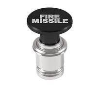 SPAKAMTZTK Fire Missiles Button Car 1 Lighter Anodized Aluminum 12 Volt Replacement Fits Most Vehicles lighter(Black FIRE MISSILE)