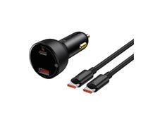 SPAKAMTZTK PD 100W Car Charger Charge QC4.0 QC3. 3. Charging Fit For Samsung For XiaoMi Phone lighter(Add 100W PD Cable)