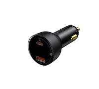 SPAKAMTZTK PD 100W Car Charger Charge QC4.0 QC3. 3. Charging Fit For Samsung For XiaoMi Phone lighter(1USB 1Type C)