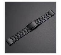 SPAKAMTZTK Quick Release Titanium Alloy Stainless Steel Band For Garmin For EPIX For Fenix 7 7X 6 6X Pro 5 5X Plus Bracelet Watchbands watch band(Black,For Fenix 5X 5XPlus)