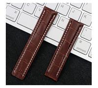 SPAKAMTZTK Real Leather Watch Band Watchband For Breitling Strap For NAVITIMER For WORLD For Avenger Belt 20mm 22mm 24mm Logo watch band(Brown bamboo,WITHOUT_24MM)