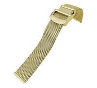 SPAKAMTZTK Stainless Steel Woven Mesh Watchband 20mm 21mm 22mm For IWC For Le Petit For Prince For Mark 18 Watch Strap watch band(Golden,22MM_NO LOGO)