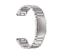 SPAKAMTZTK Titanium Alloy Watchband For Garmin For Fenix 5X/5X Plus/ 6X/ 6X Pro /7X 26mm Smart Watch Bracelet watch band(Sliver)