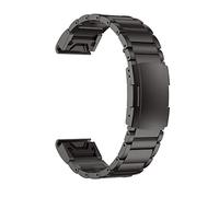 SPAKAMTZTK Titanium Alloy Watchband For Garmin For Fenix 5X/5X Plus/ 6X/ 6X Pro /7X 26mm Smart Watch Bracelet watch band(Black)