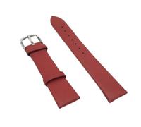 SPAKAMTZTK Watchbands Genuine Leather Watch Band Straps 12mm 14mm 16mm 18mm 20mm 22mm Watch Accessories Women Men Brown Black Belt Band watch band(Red 1,18mm)