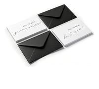 Spakon 12 Pcs Groomsmen Proposal Cards, 10 Groomsman & 2 Best Man Cards, with Black Sealing-Sticker Envelopes, Matches Our Bridesmaid Cards, Premium Blank Interior for Personalized Message, 5.9"x3.9"