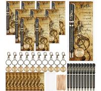 Spakon 30 Pcs Music Appreciation Gifts Bulk Inspirational Musical Pens Keychains and Bookmarks for Music Lovers Students Teachers Musicians Band Choir Party Supplies