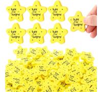 Spakon 50 Pcs Inspirational Star Erasers Bulk for Kids Back to School Gifts Bulk for Student from Teacher Fun Pencil Erasers for First Day of School Gifts Exchange Classroom Reward