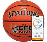 Spalding Legacy TF1000 Smart Basketball with App - Premium Indoor Shot Training Basketball - 1 Year Subscription Included - Shoot Better Now - Ultimate Basketball Gift - Official Womens Size 28.5”