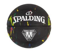 Spalding Marble Series Black Multi-Color Outdoor Basketball 29.5"