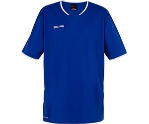 Spalding Men Move Shooting S/S Shirt - Royal/White, X-Large