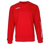 Spalding Men's Team II Crewneck Long Arm Shirt, red, M