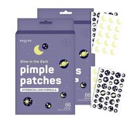 SpaLife - Glow in the Dark Acne Plasters - Hydrocolloid Formula for Acne, Spots, Redness and Oiliness