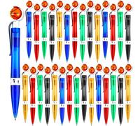 Spaluck 30 Pack Cool Sports Writing Pen Novelty Basketball Pens Sports Basketball Ballpoint Pens Team Presents Pens for Kids School Office Sports Meeting Souvenirs Desk Decor Accessories