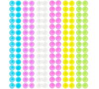 Spaluck 90 Pcs Mini Contact Lens Cases Cute Colorful Contact Lens Holder Box Transparent Contact Cases Bulk Left/Right Portable Eye Contact Lens Container for Travel, 6 Colors