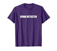 Spam Detected T-Shirt, Men, Purple, M