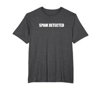 Spam Detected T-Shirt, Men's Big and Tall, Dark Heather Grey, 2X Tall