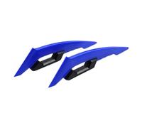SPAMFAFGHQ 1 Pair Motorcycle Side Wings Aerodynamic Dynamic Spoiler Wings Body Trim Sticker Fairing Air Deflectors Exterior Accessories(Blue)