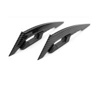 SPAMFAFGHQ 1 Pair Motorcycle Side Wings Aerodynamic Dynamic Spoiler Wings Body Trim Sticker Fairing Air Deflectors Exterior Accessories(Carbon Black)