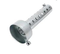 SPAMFAFGHQ 1Pcs Motorcycle Exhaust Muffler DB Killer Silencer Iron Eliminator Sound Adjustable Universal Baffle Insert 35mm/42mm/48mm/60mm(45MM-silver)