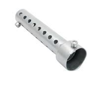 SPAMFAFGHQ 1Pcs Motorcycle Exhaust Muffler DB Killer Silencer Iron Eliminator Sound Adjustable Universal Baffle Insert 35mm/42mm/48mm/60mm(35MM-silver)