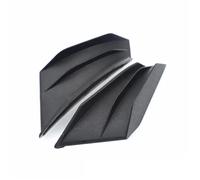 SPAMFAFGHQ 2PCS Motorcycle Spoiler Wing Winglet Aerodynamic Side Wing Fin Spoiler Unviersal(BLACK)