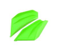 SPAMFAFGHQ 2PCS Motorcycle Spoiler Wing Winglet Aerodynamic Side Wing Fin Spoiler Unviersal(Green)